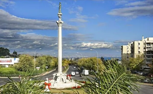 The Monument to the Tourist in Torremolinos. 