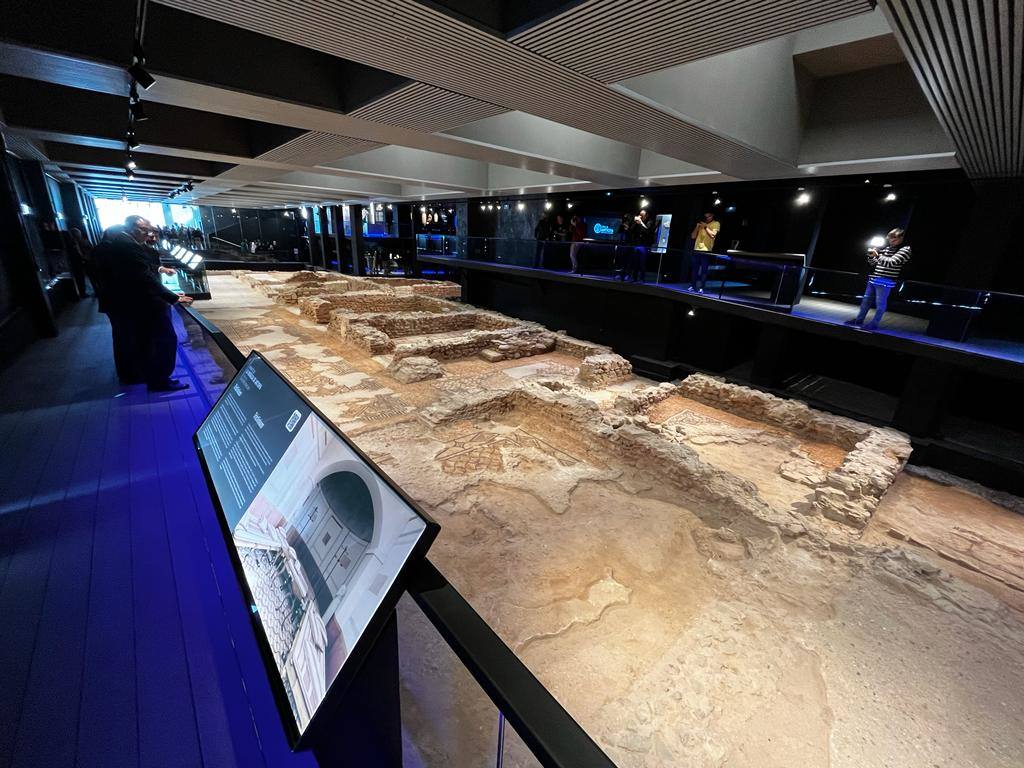 The museum space houses 13 large mosaics, in a magnificent state of conservation