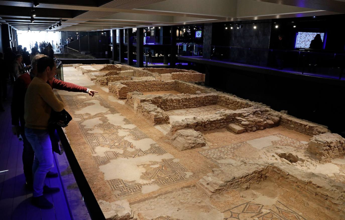 The museum space houses 13 large mosaics, in a magnificent state of conservation