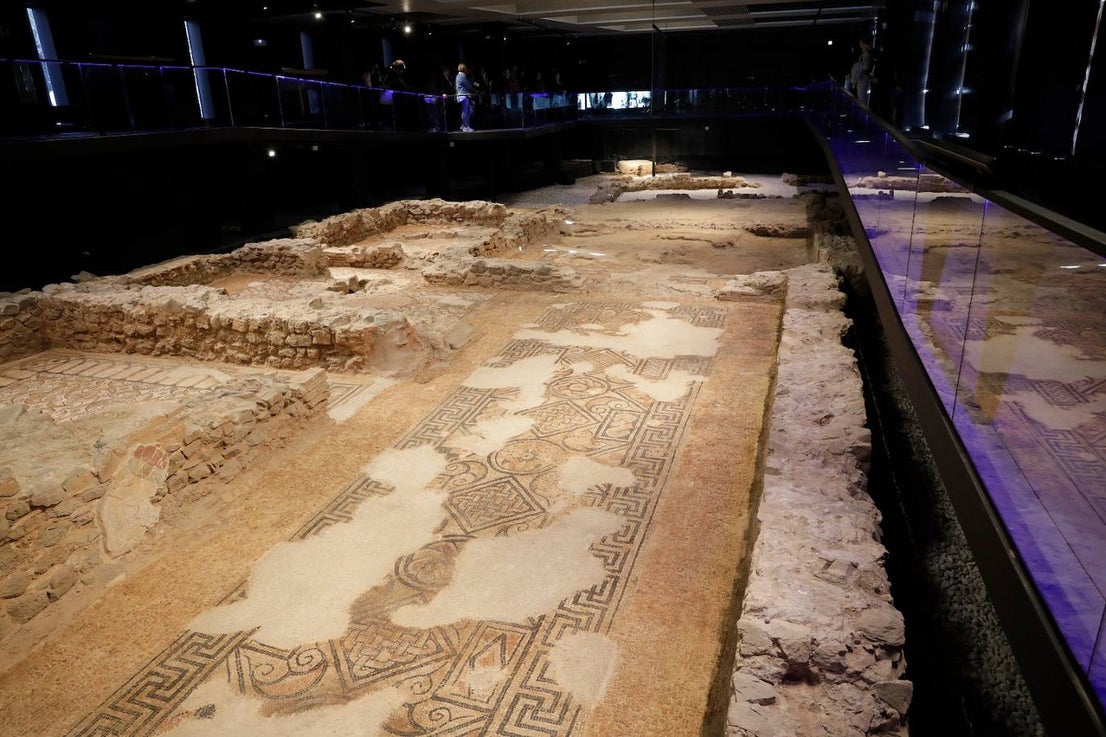 The museum space houses 13 large mosaics, in a magnificent state of conservation