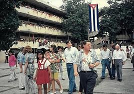 Benalmádena's representatives on their visit to Cuba.