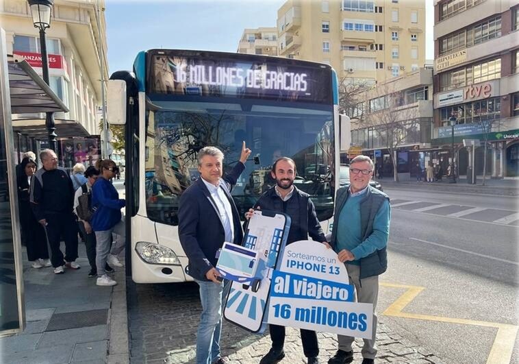Marbella thanks 16 million bus passengers with iPhone raffle