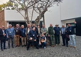 A group of professional, card-carrying guides outside Malaga's Picasso Museum.