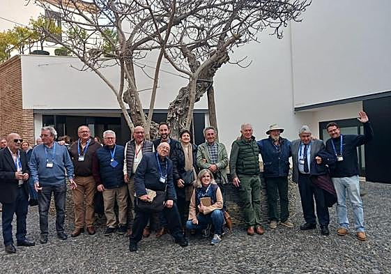 A group of professional, card-carrying guides outside Malaga's Picasso Museum.