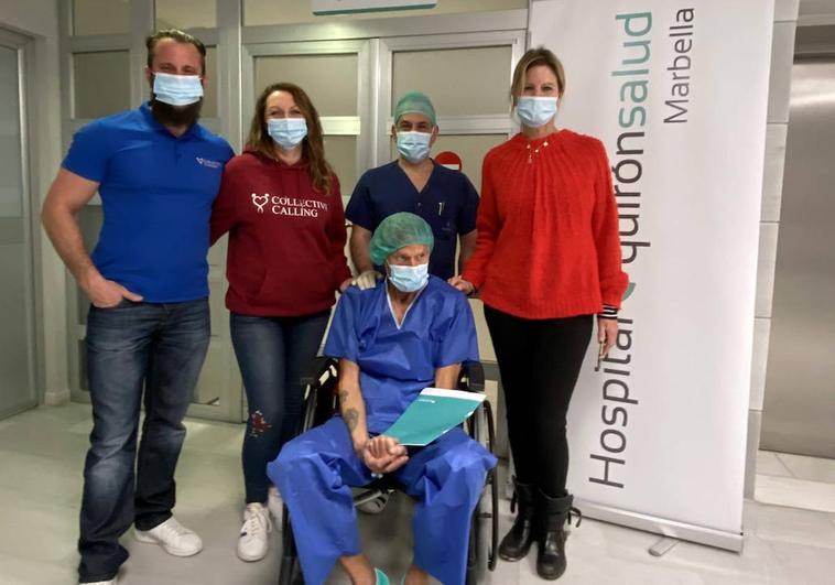 Marbella charity and hospital join forces to help a visually impaired British man