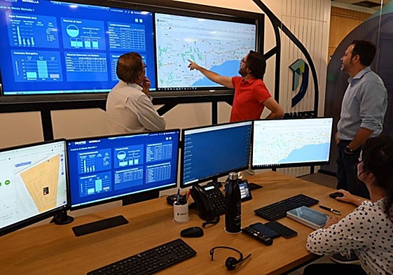 Hidralia's control room in Marbella.
