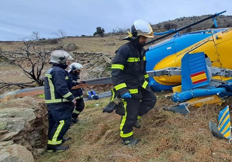 Two injured after Pegasus traffic helicopter crashes in Spain
