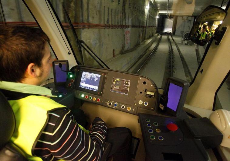 Metro drivers start their training on new Malaga city centre track