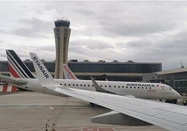 The control tower at Malaga Airport.