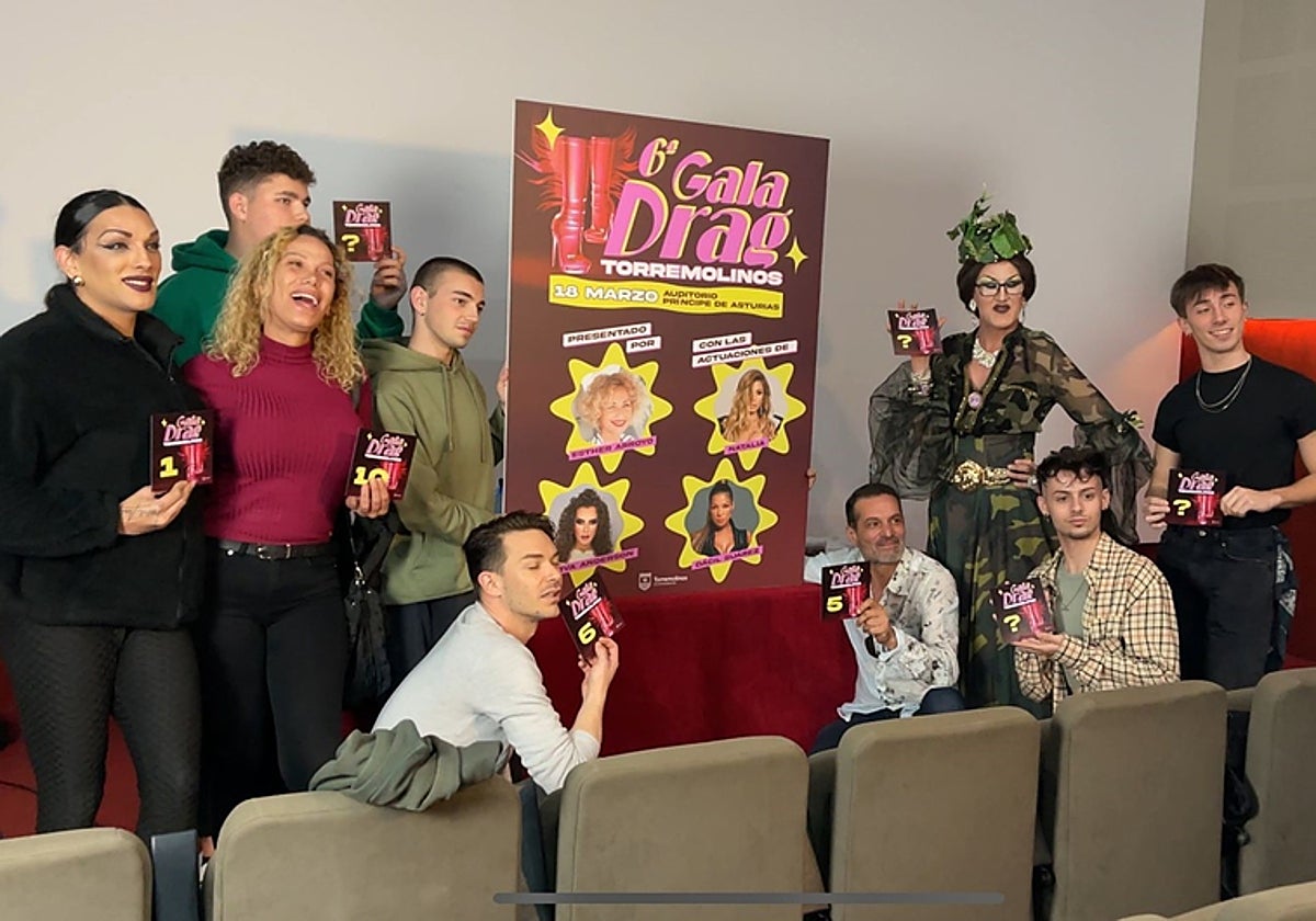 Some of the contestants of the Drag Gala event.