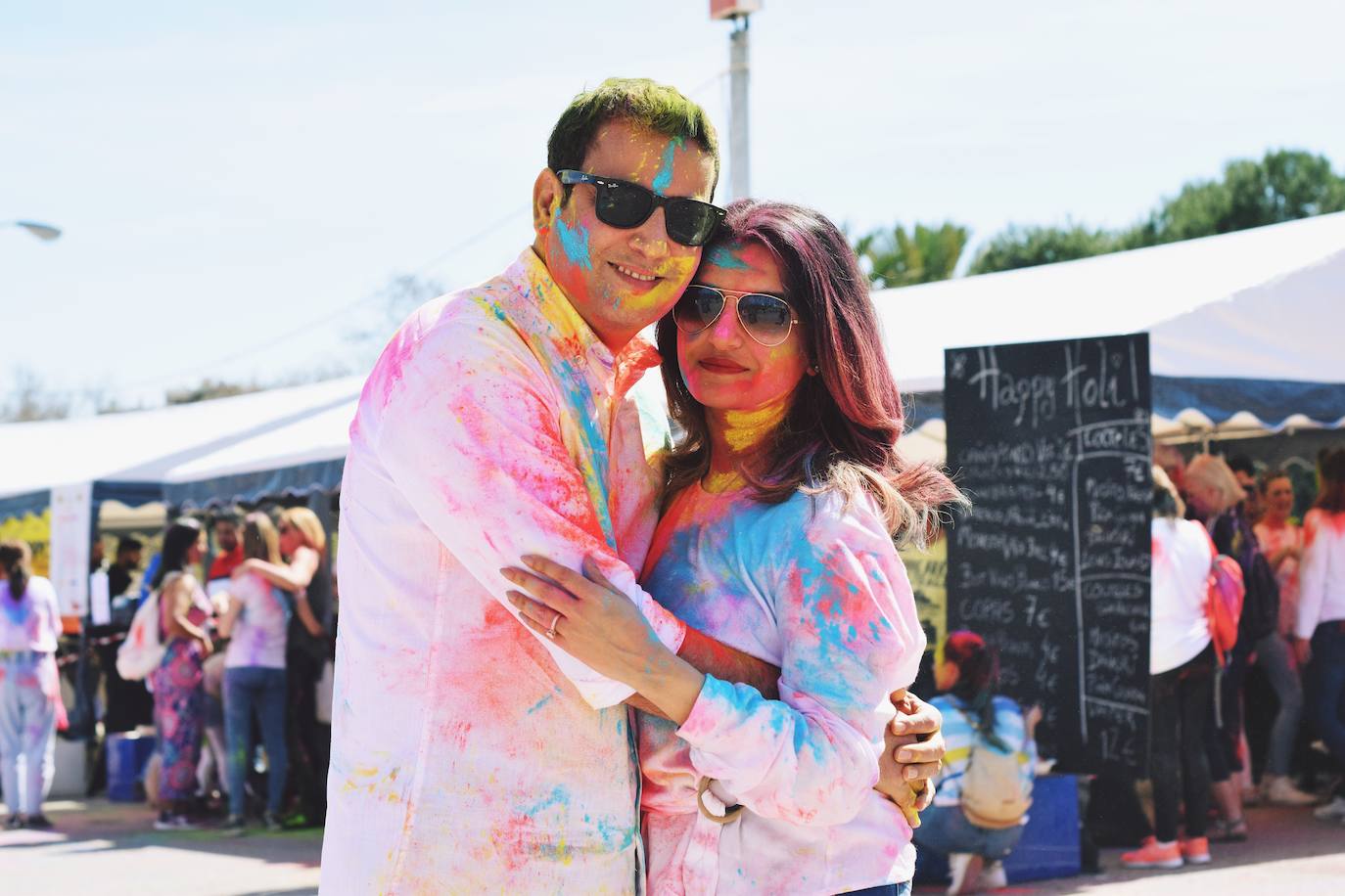 Benalmádena is filled with colour to celebrate Holi, in pictures