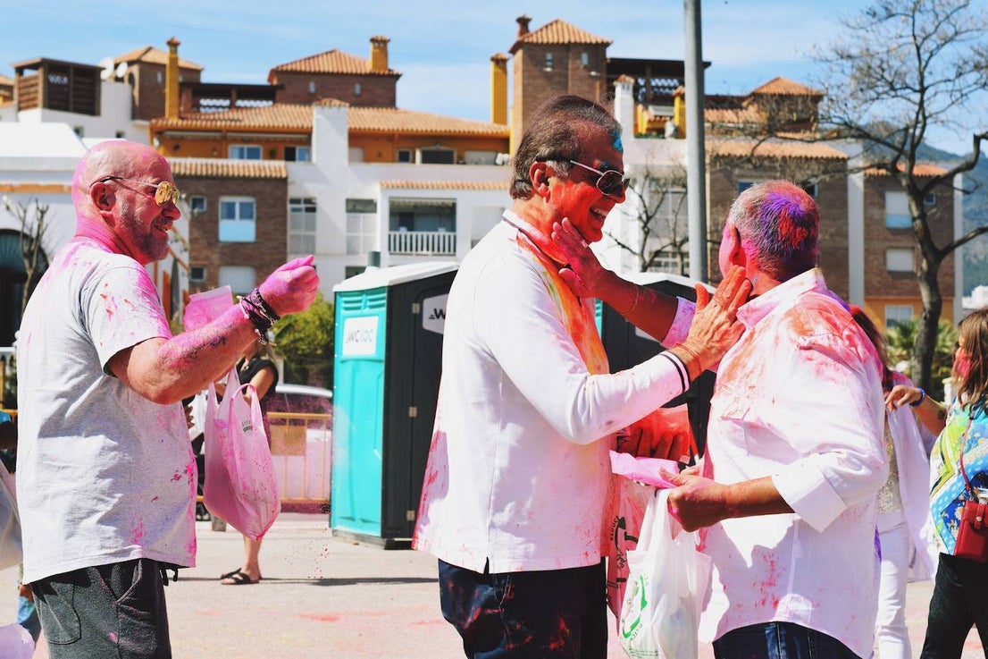 Benalmádena is filled with colour to celebrate Holi, in pictures