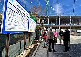 The mayor and town planning councillor visited the site on Friday