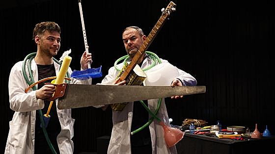 Making a dustpan handle sound like a flute
