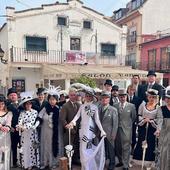 The cast of My Fair Lady out side the theatre.