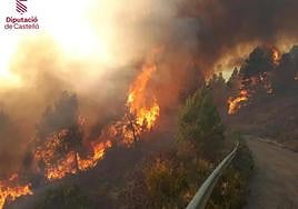 Ten villages evacuated as Castellón wildfire advances ‘very violently’