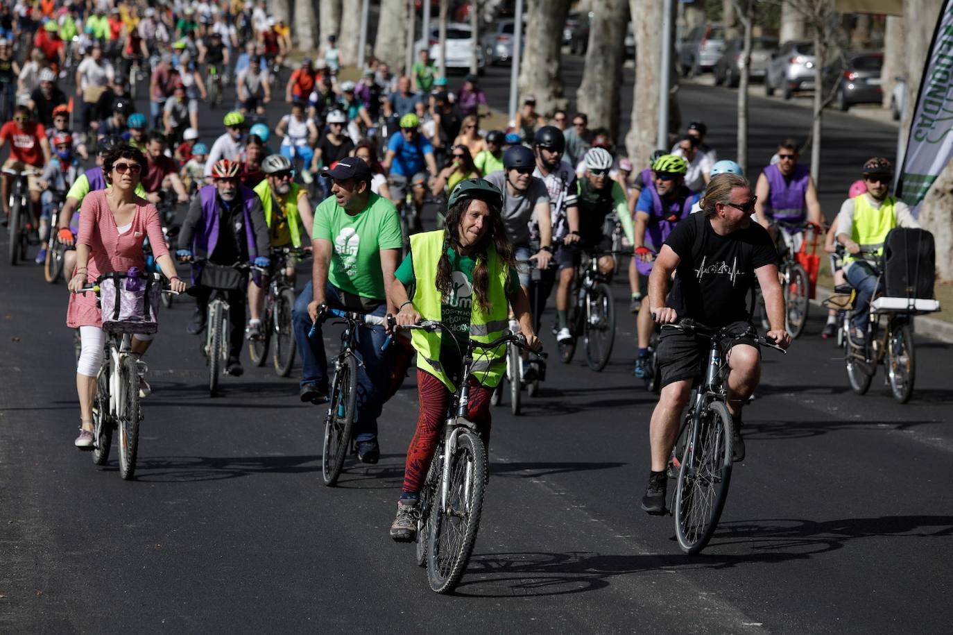 Photo gallery: demonstration to demand more cycle lanes in Malaga