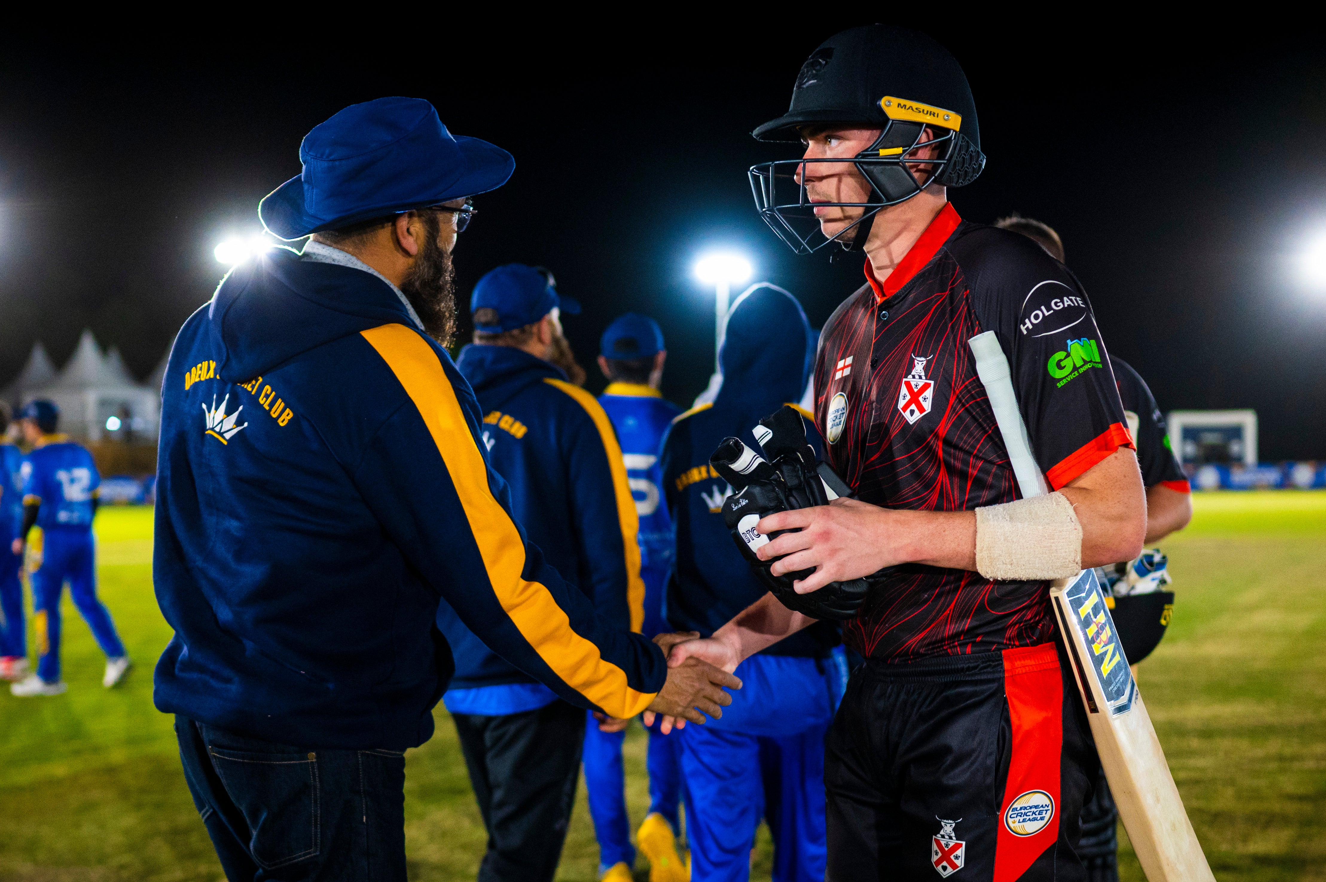 Dreux lift European Cricket League champions trophy, in pictures