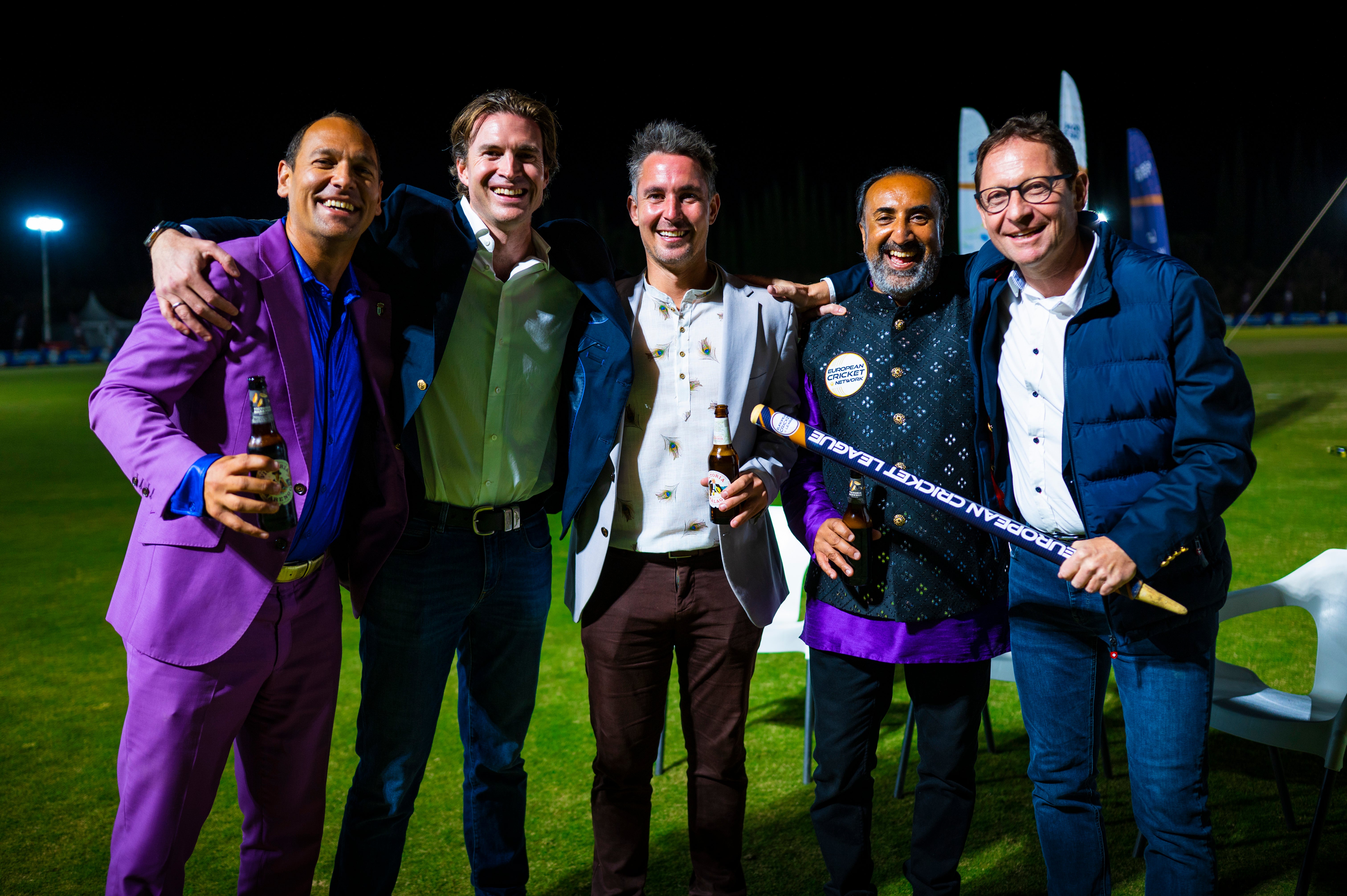 Dreux lift European Cricket League champions trophy, in pictures