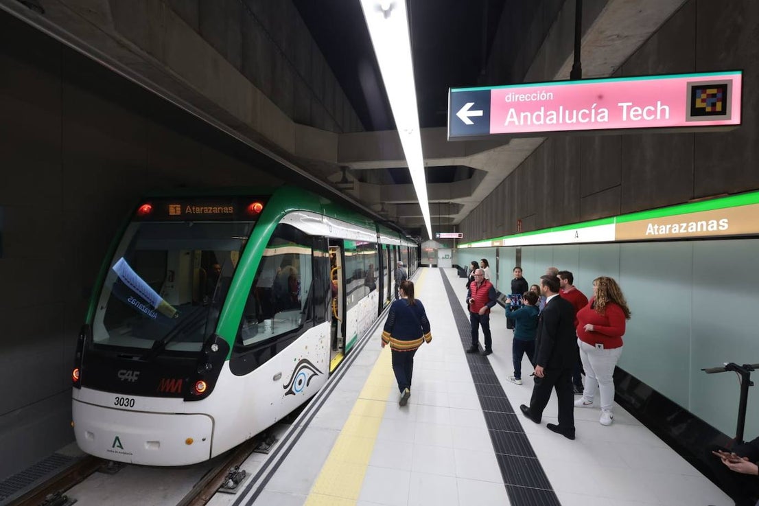 Malaga Metro arrives in city centre, in pictures