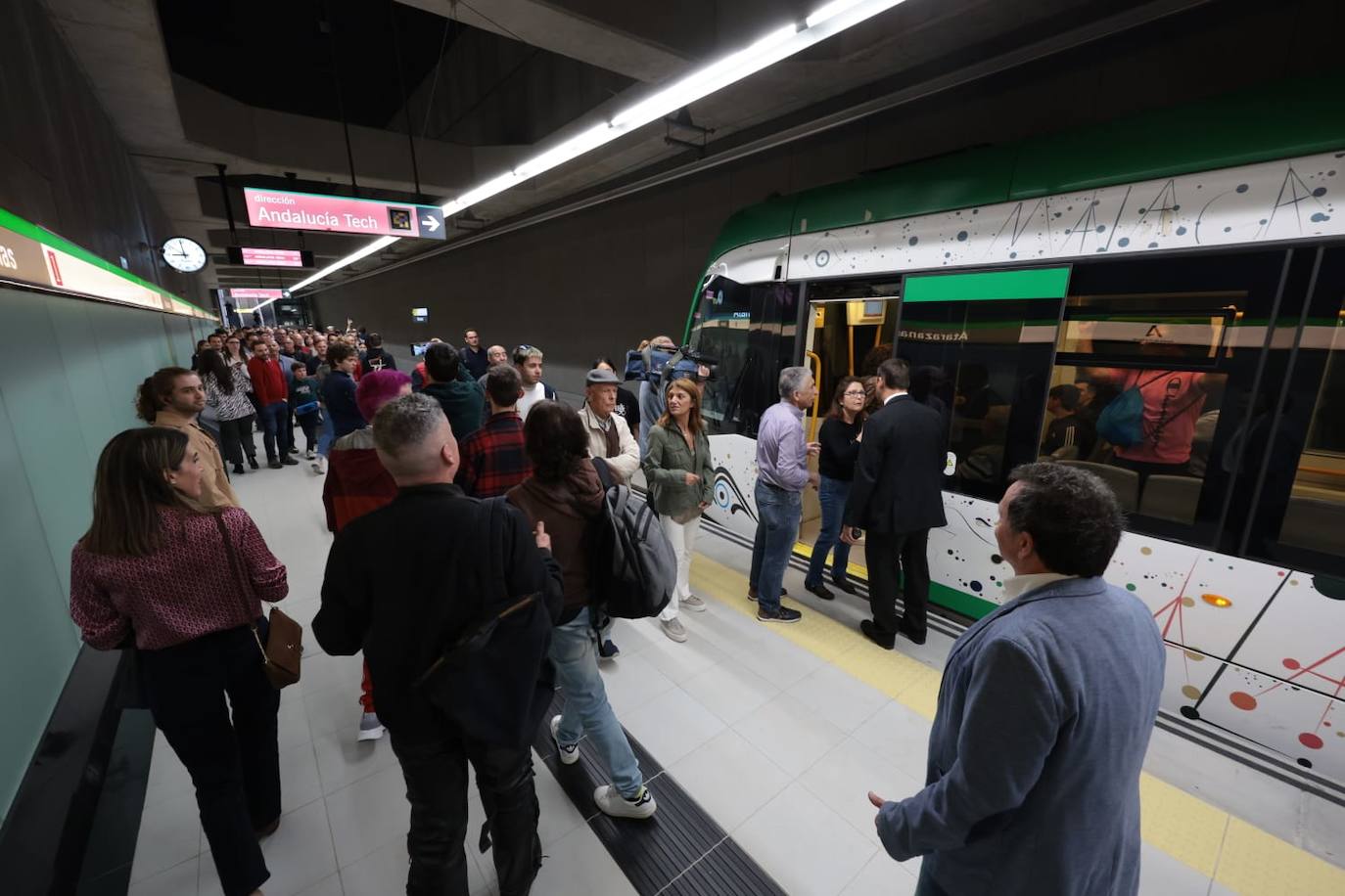 Malaga Metro arrives in city centre, in pictures