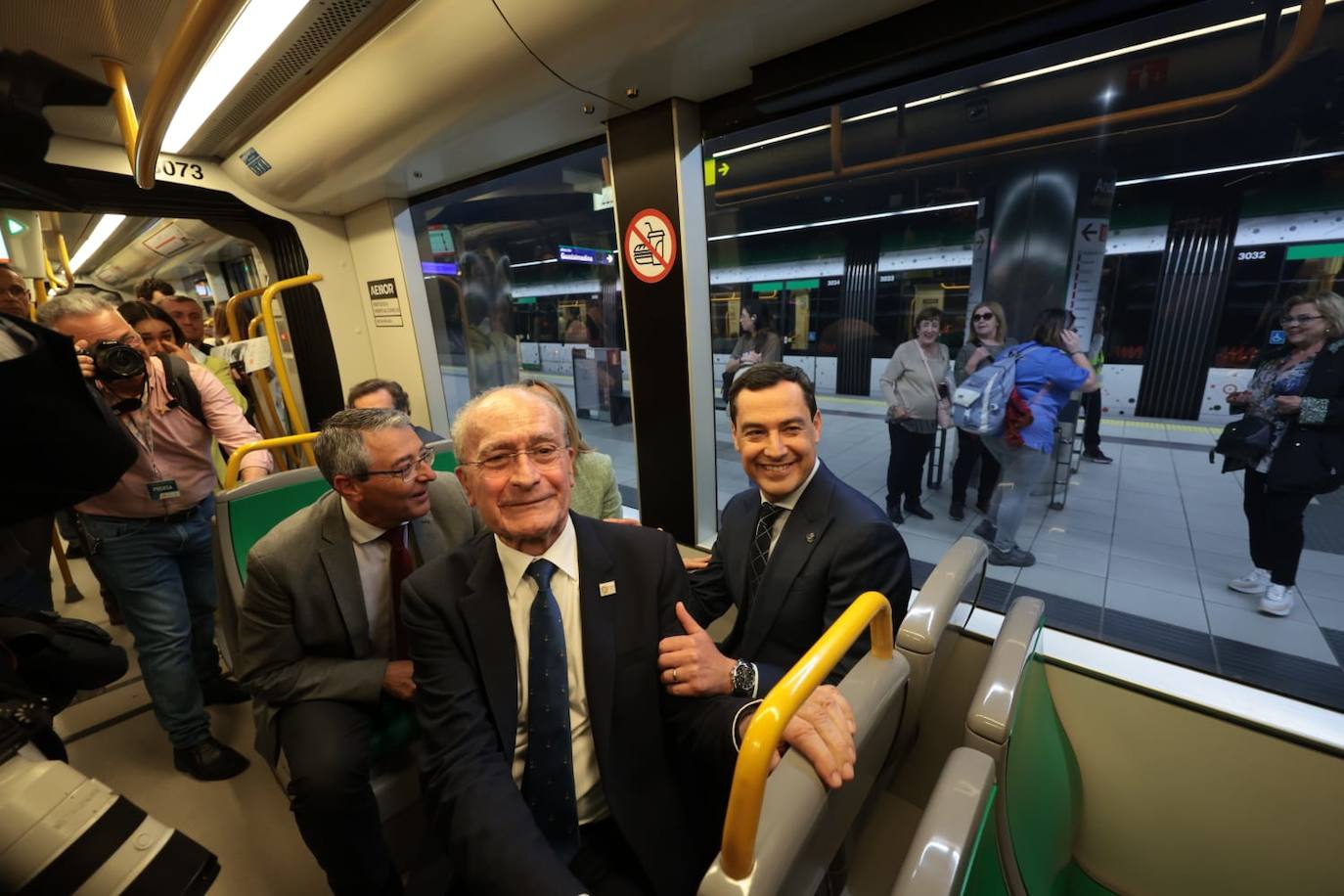 Malaga Metro arrives in city centre, in pictures