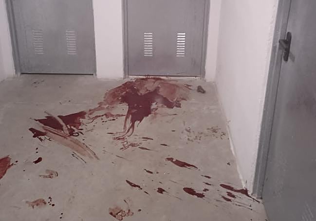 The storage room where the young woman's ex-boyfriend hid before being arrested.