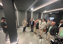 Inside the new virtual reality room at Nerja cave