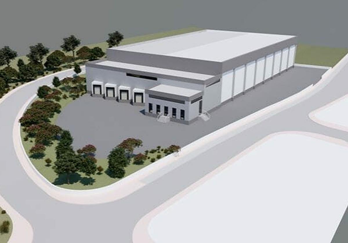 Computer-generated image of the future plant.