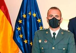 At the decoration ceremony of the lieutenant colonel, David Oliva Moreno, by the Minister of the Interior, Fernando Grande-Marlaska, in June 2021.