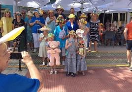 Guests in colourful Easter bonnets at last weekend's event.