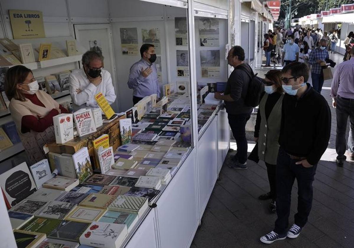 A previous book festival in Malaga's Plaza de la Marina.