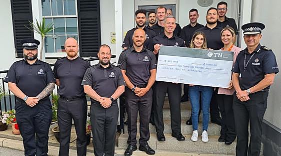 Royal Gibraltar Police recruits raise thousands for cancer charity