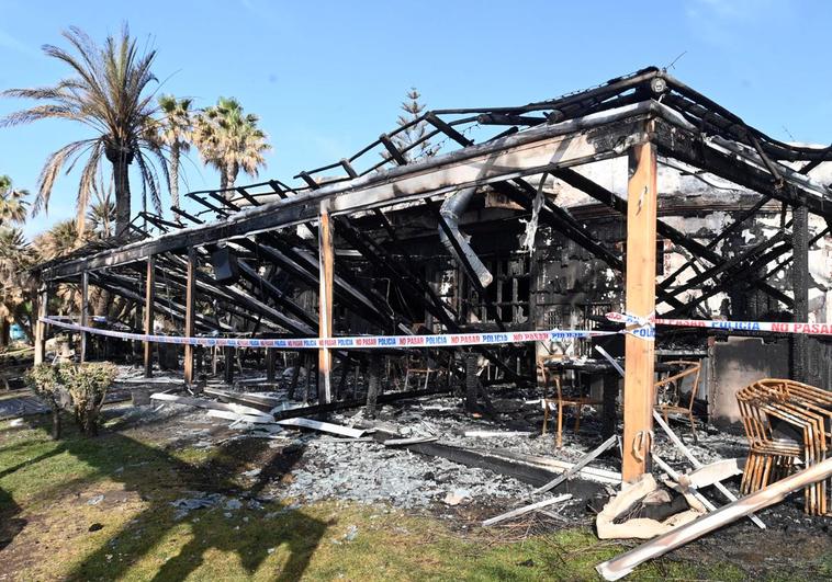 San Pedro Alcántara beach bar and restaurant gutted in early morning blaze