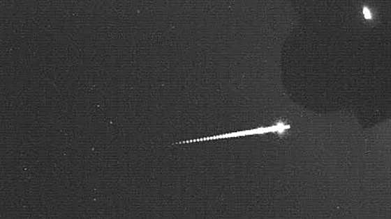 Watch as spectacular fireball streaks across the skies of southern Spain