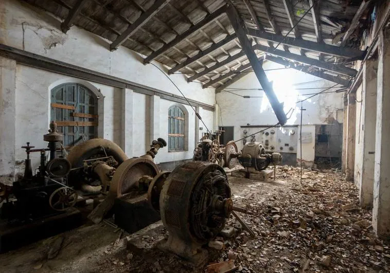 Much of the old machinery is still inside the building.