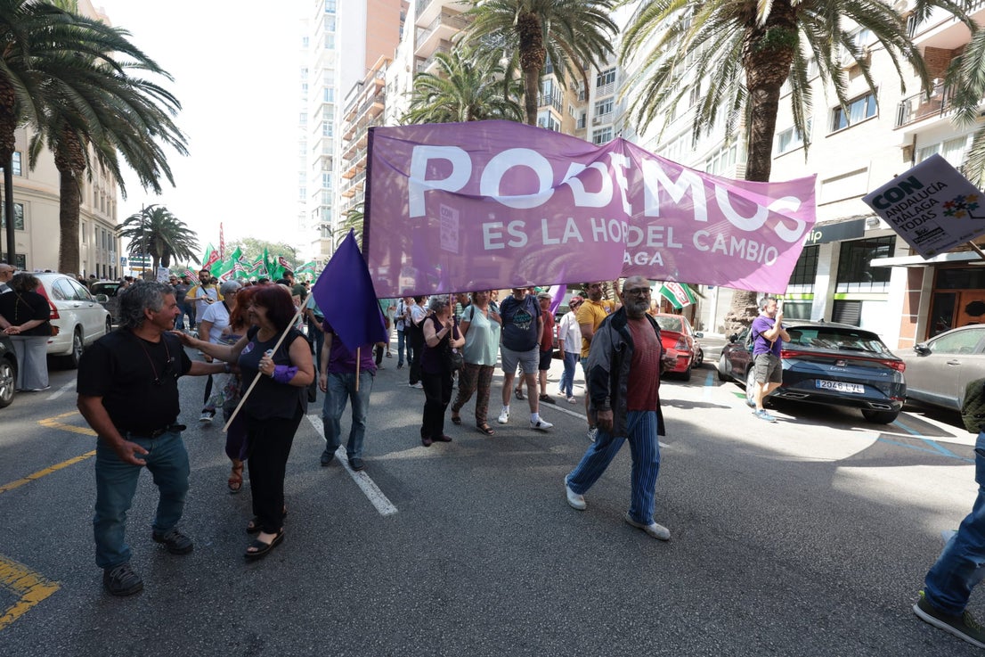 Malaga's May Day rally, in photographs