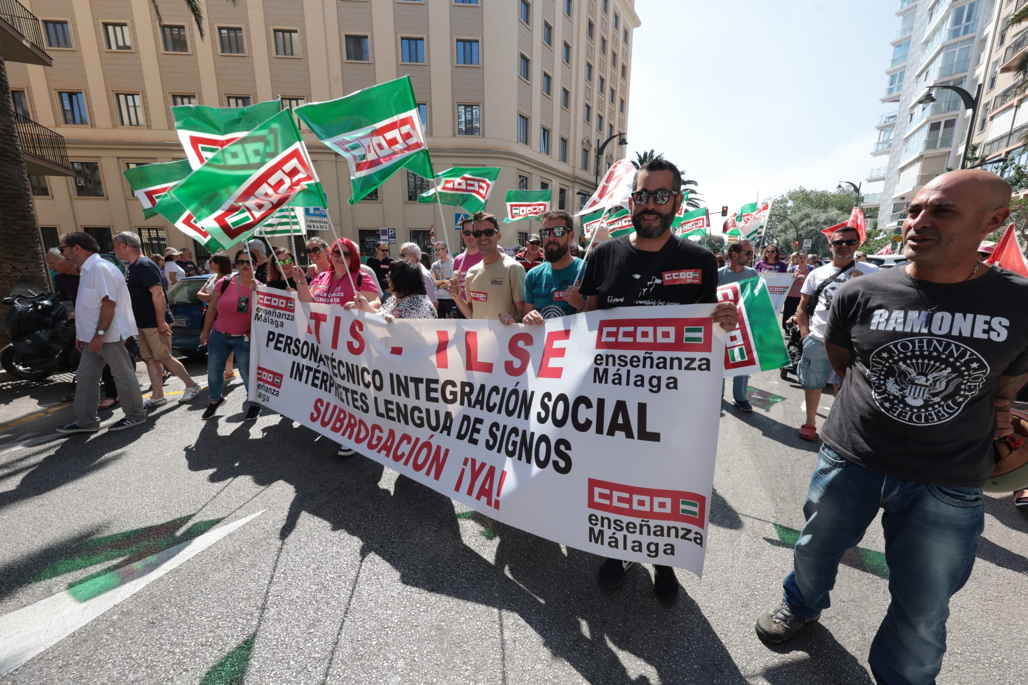 Malaga's May Day rally, in photographs