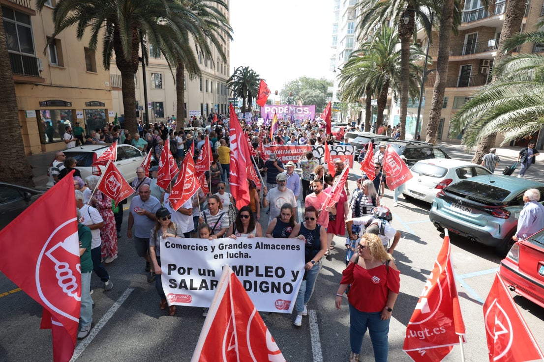 Malaga's May Day rally, in photographs