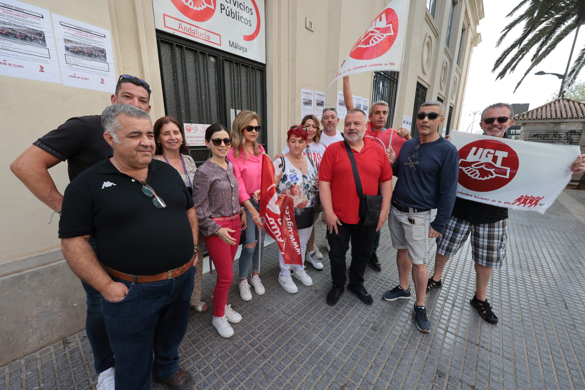 Malaga's May Day rally, in photographs