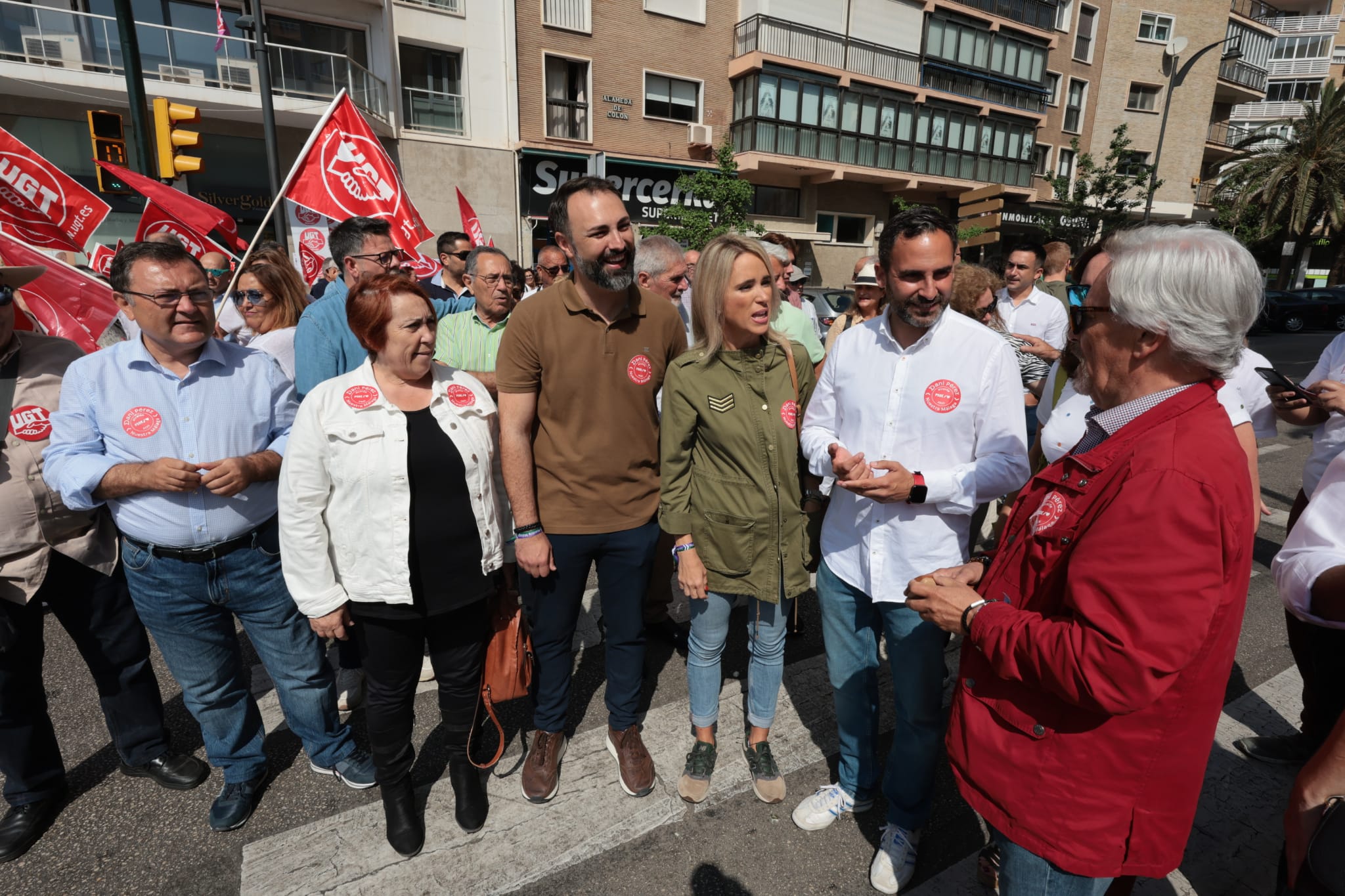 Malaga's May Day rally, in photographs