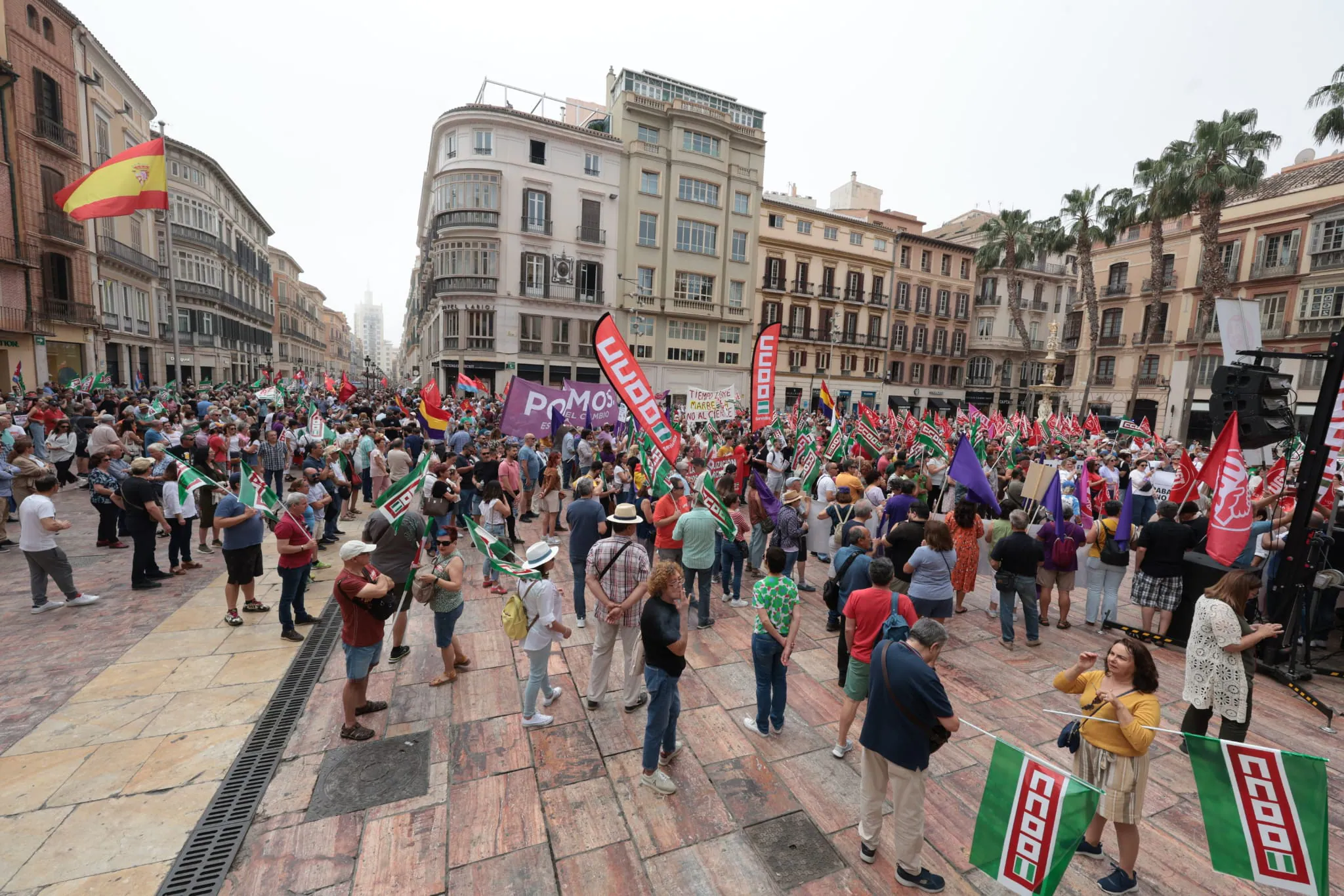Malaga&#039;s May Day rally, in photographs