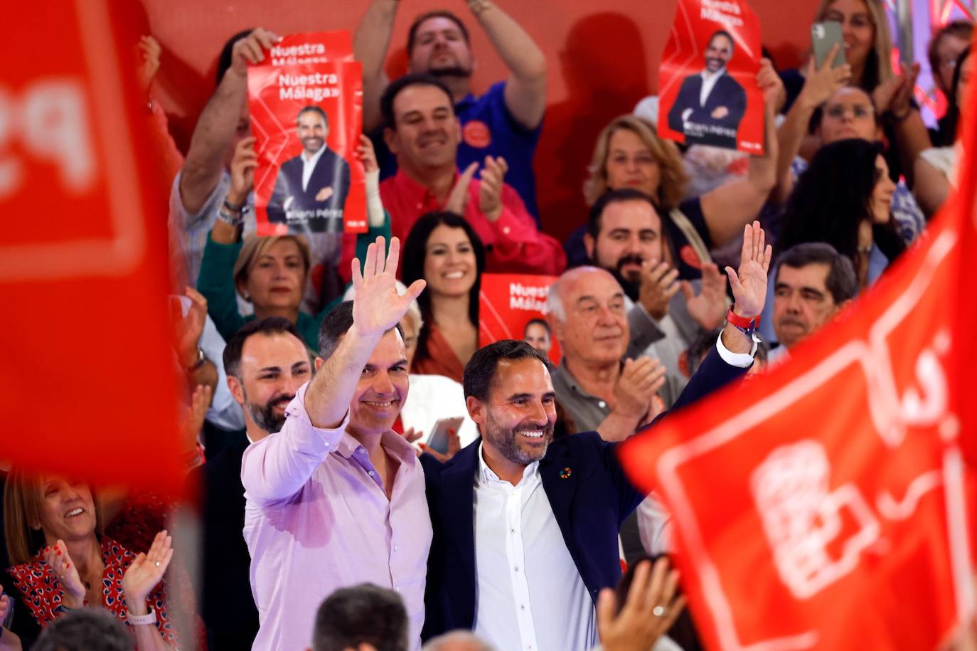 Spanish PM Pedro Sánchez in Malaga ahead of municipal elections
