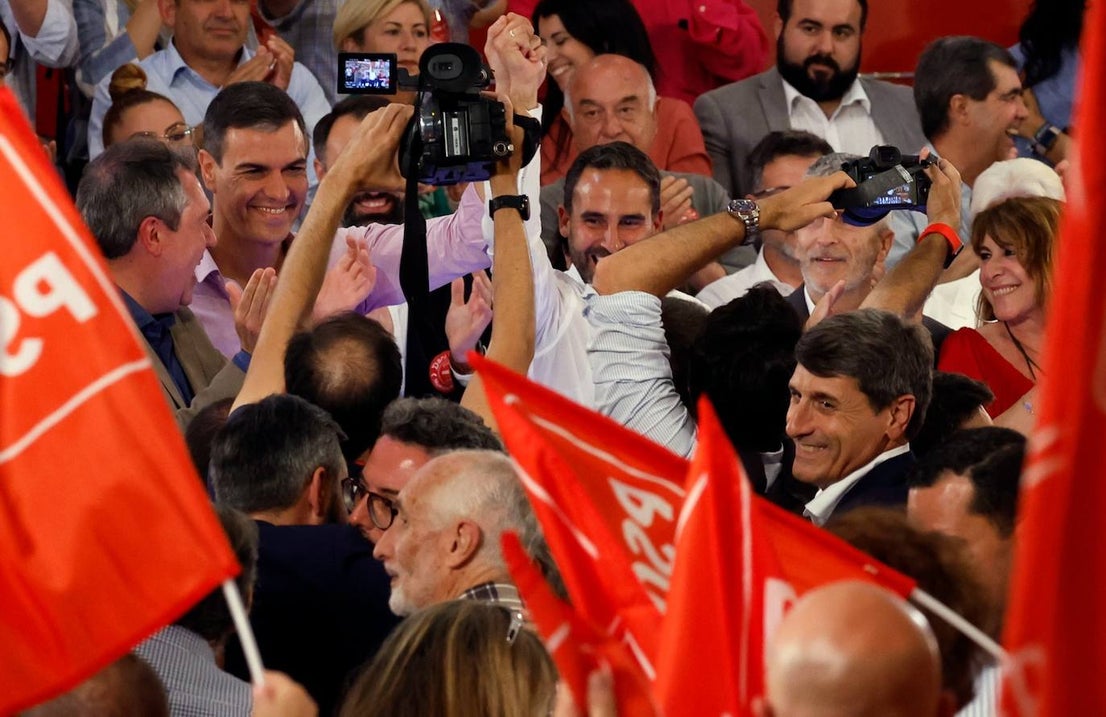 Spanish PM Pedro Sánchez in Malaga ahead of municipal elections
