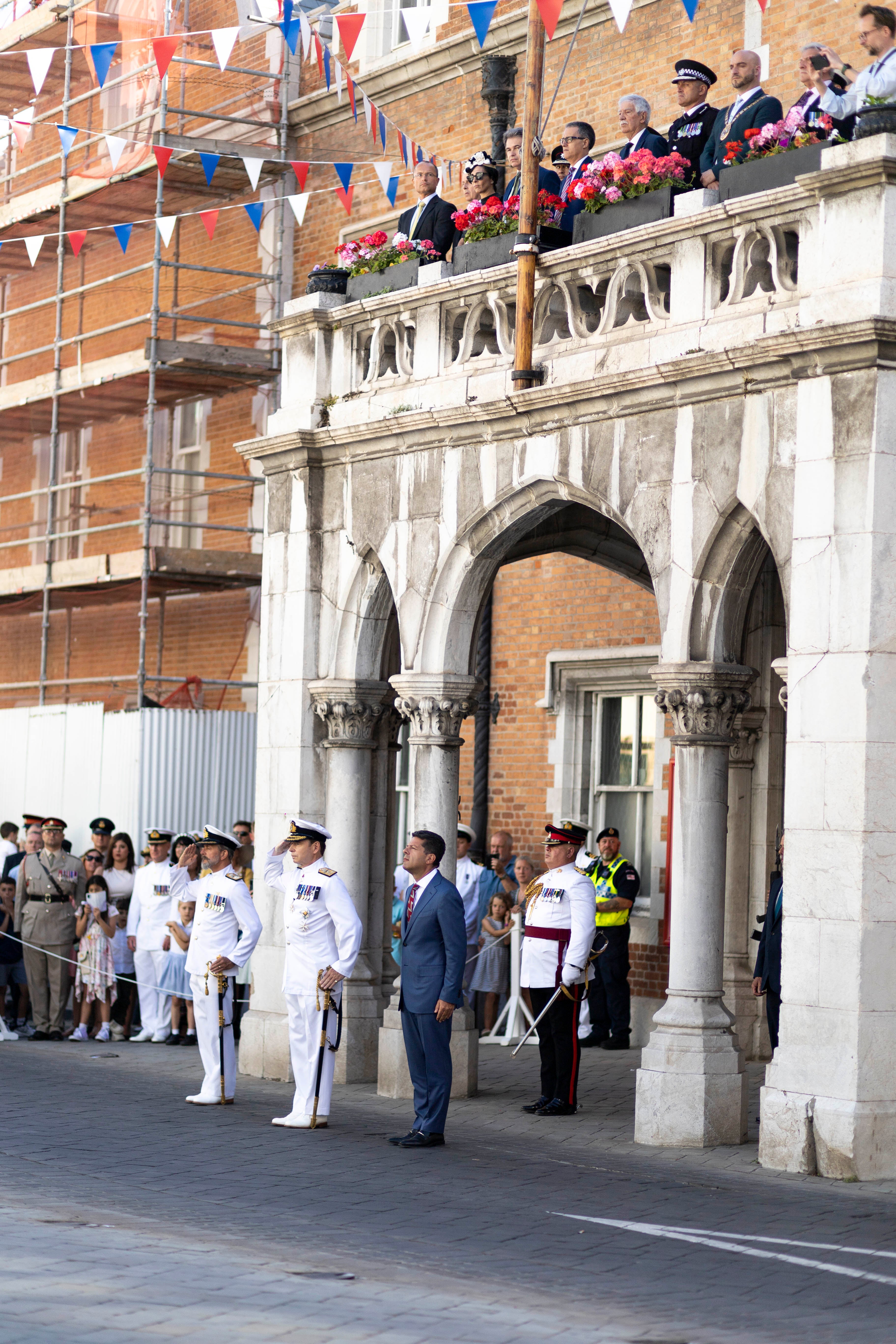 Gibraltar's essential services Coronation parade, in pictures