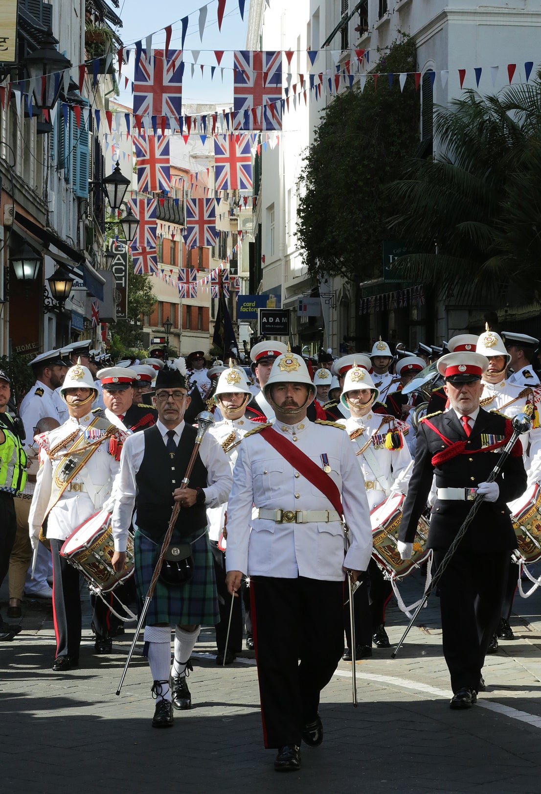 Gibraltar's essential services Coronation parade, in pictures