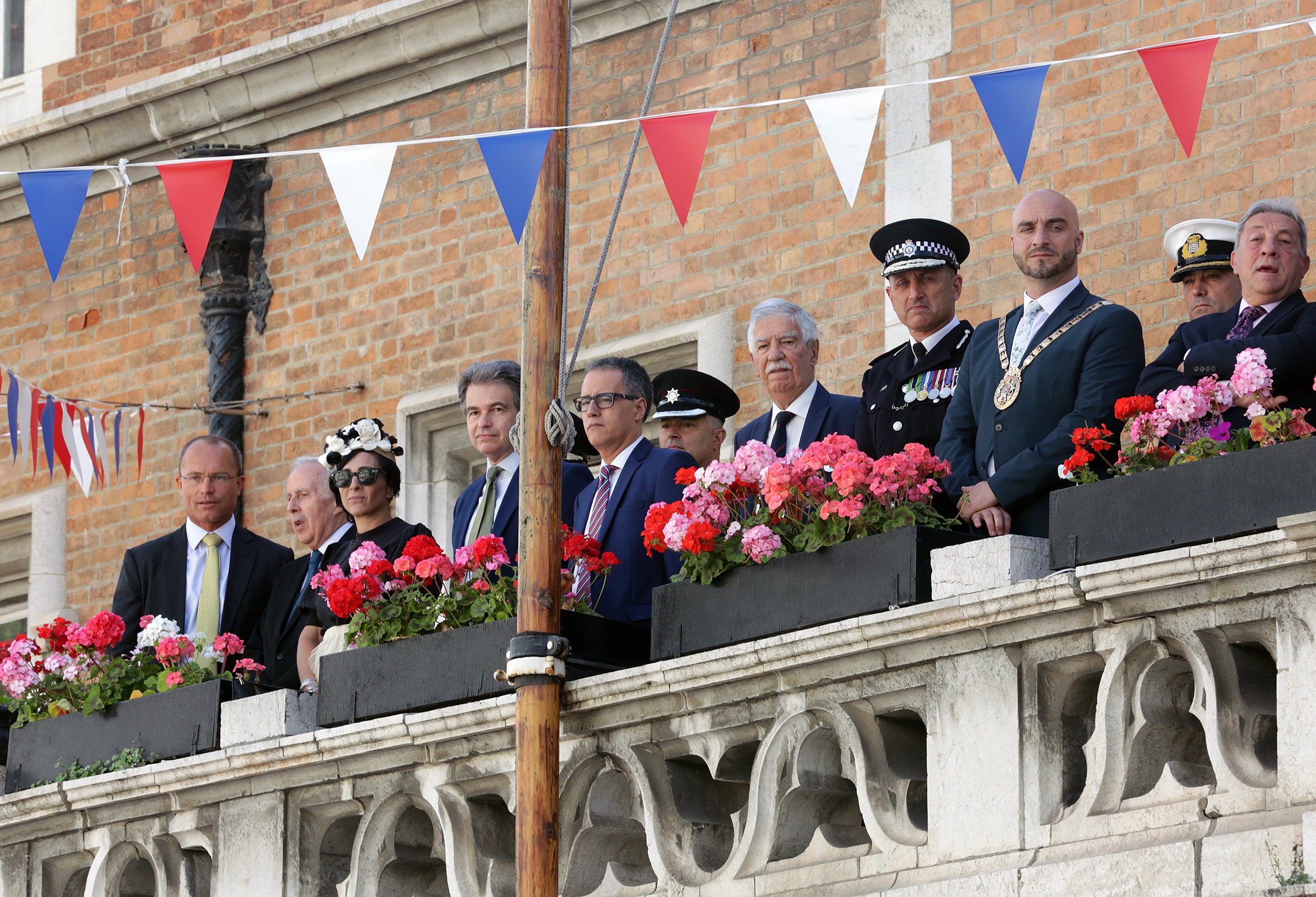 Gibraltar's essential services Coronation parade, in pictures