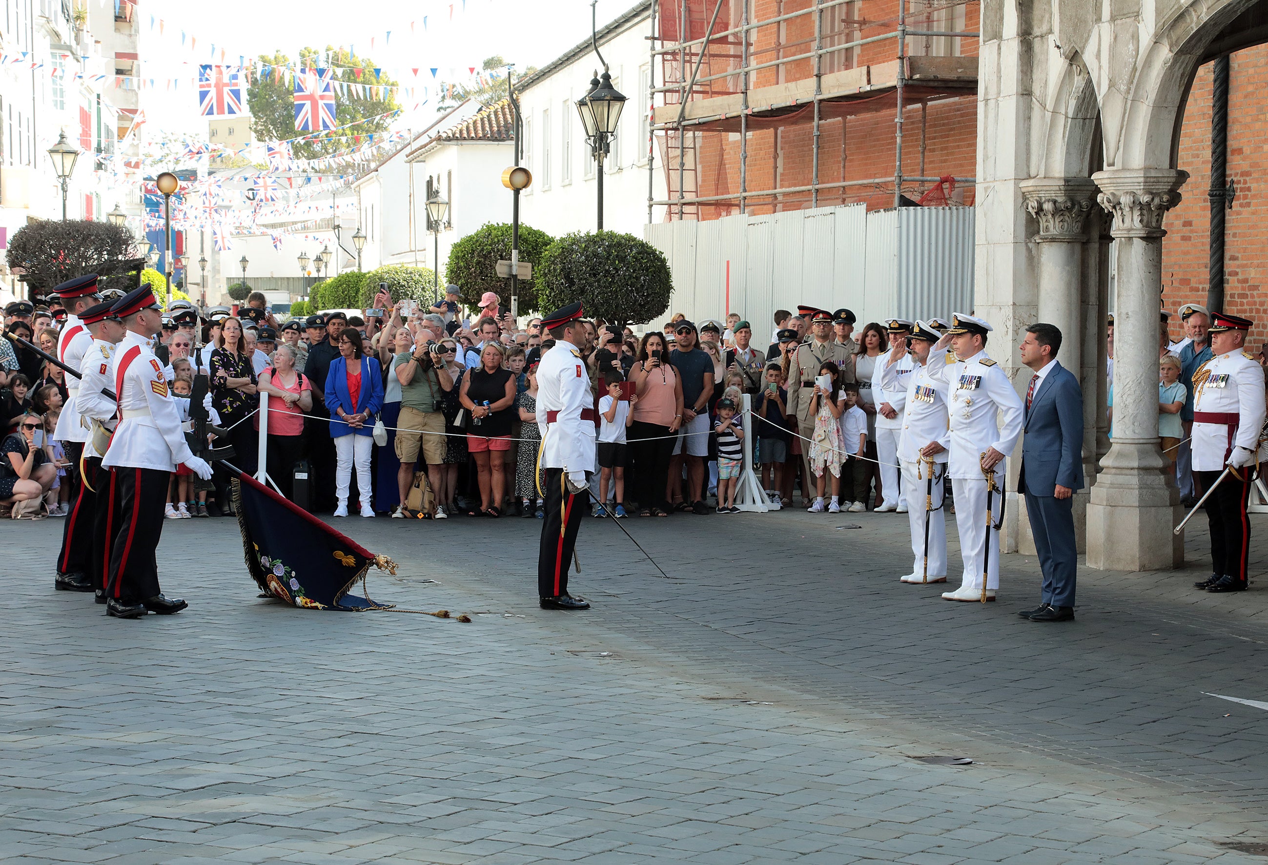 Gibraltar's essential services Coronation parade, in pictures