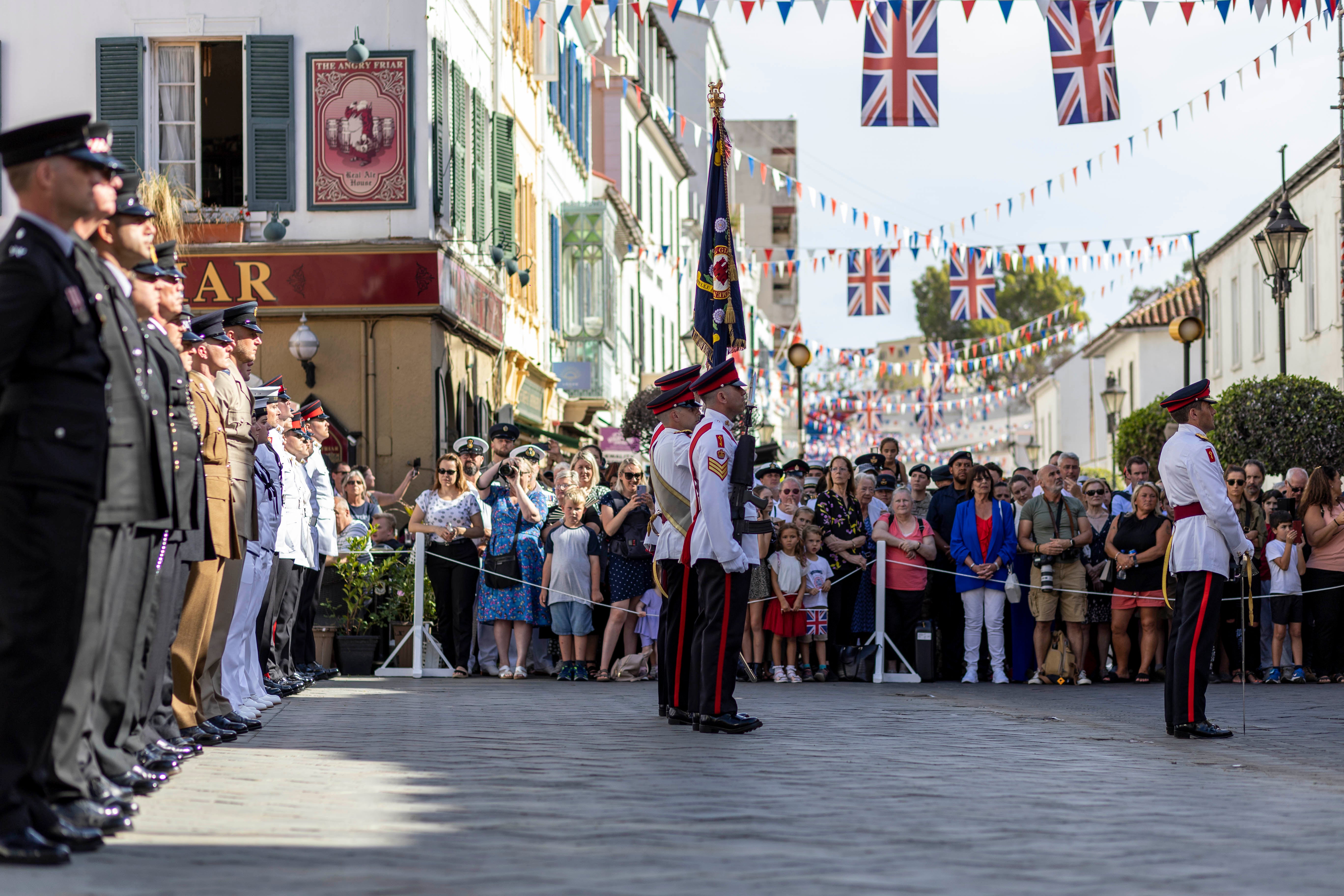 Gibraltar's essential services Coronation parade, in pictures