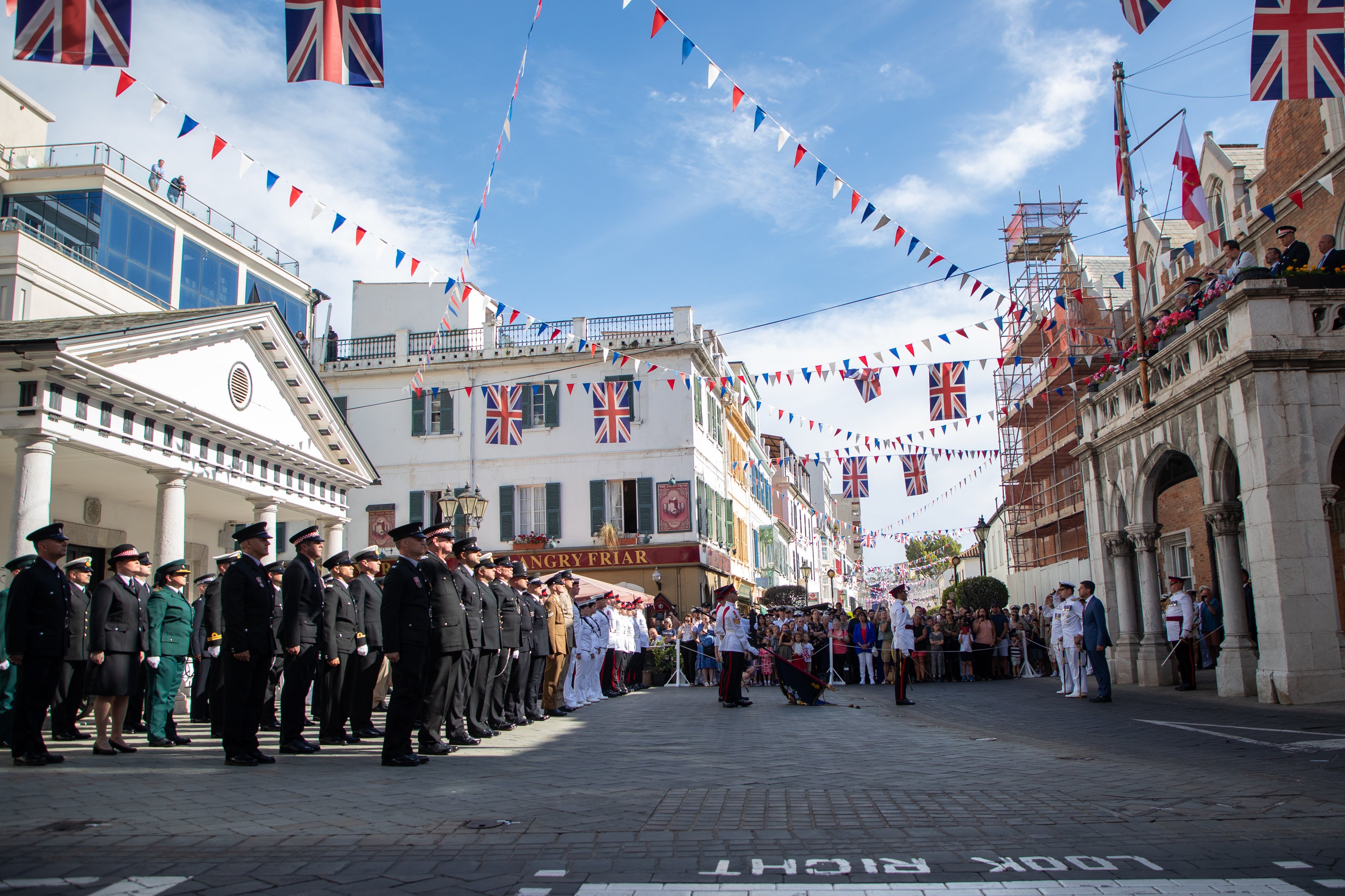 Gibraltar's essential services Coronation parade, in pictures